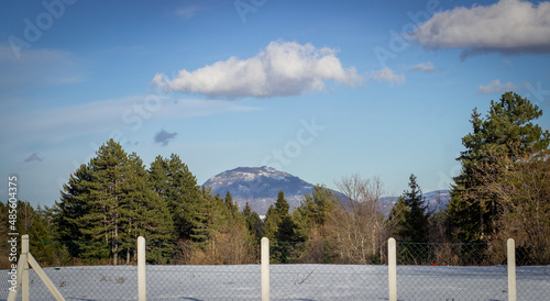 beautifull idilic wiew with fence