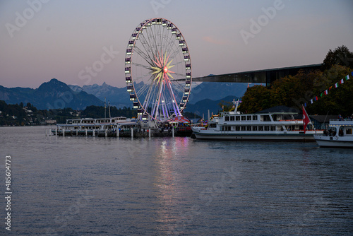Riesenrad in Luzern, Schweiz