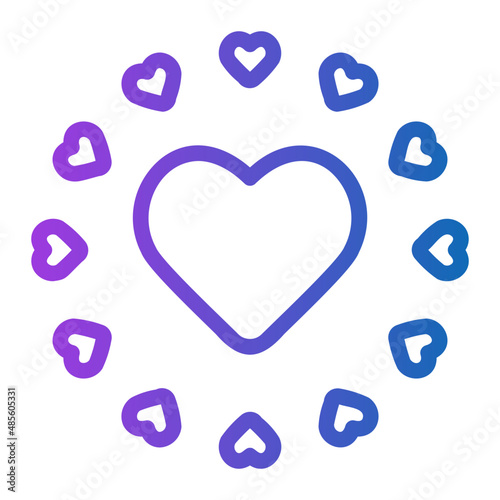 hearts gradient icon