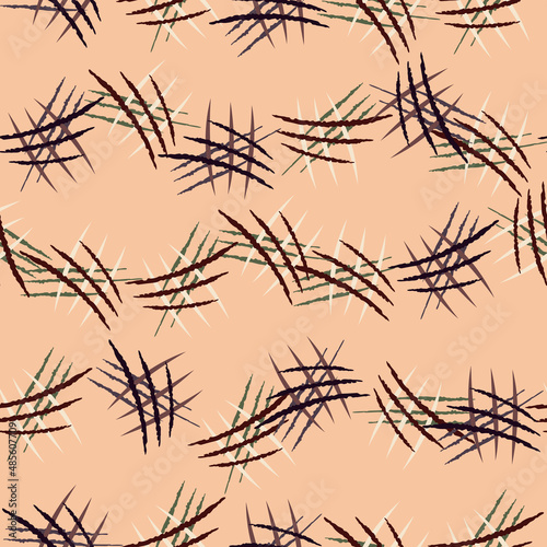 Scratches seamless pattern. Grunge texture. Horror design.