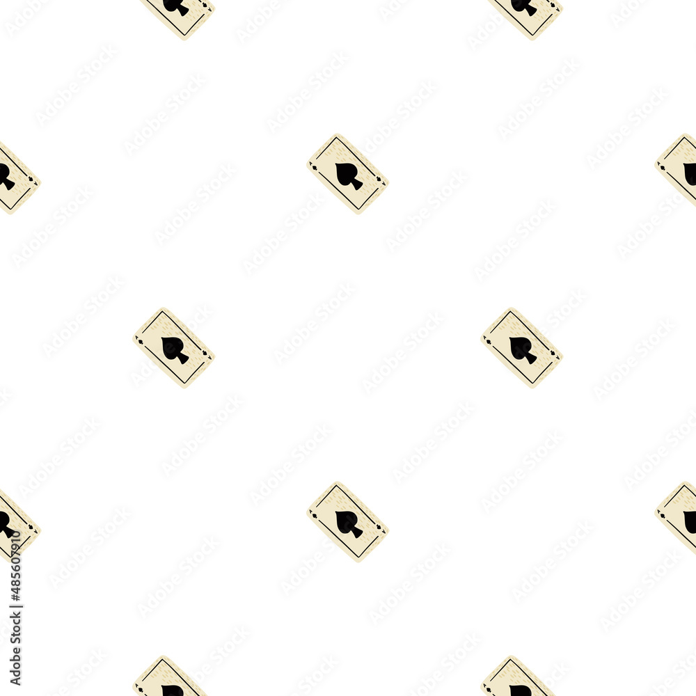Game cards spades seamless pattern. Design gambling. Game cards spades seamless pattern. Design gambling.