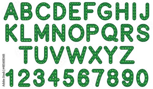Dragon / Reptile / Dinosaur Scales Alphabet and Number Clipart Set