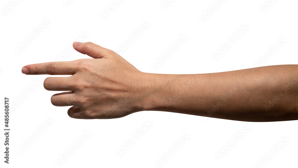 Isolated of a woman's hand holding something like a bottle or can. Isolated of a woman's hand holding something like a bottle or can.