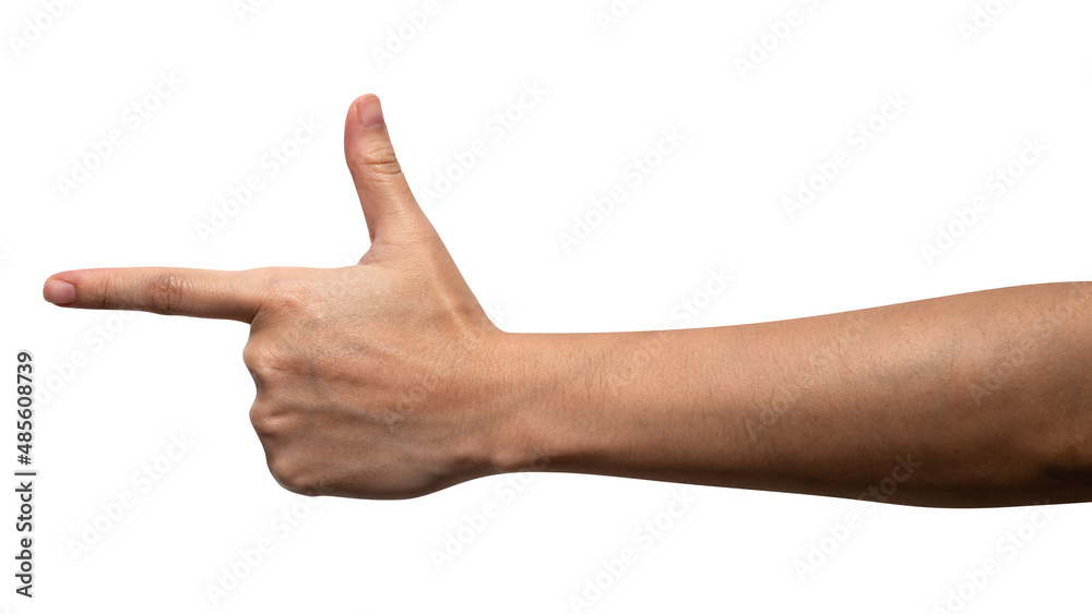 Woman hand touching or pointing to something isolated on white background. Woman hand touching or pointing to something isolated on white background.