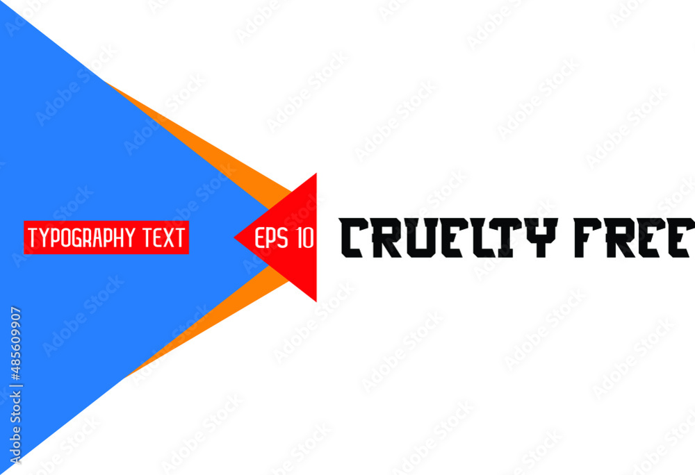 Cruelty Free Stylish Text Lettering Design Cruelty Free Stylish Text Lettering Design