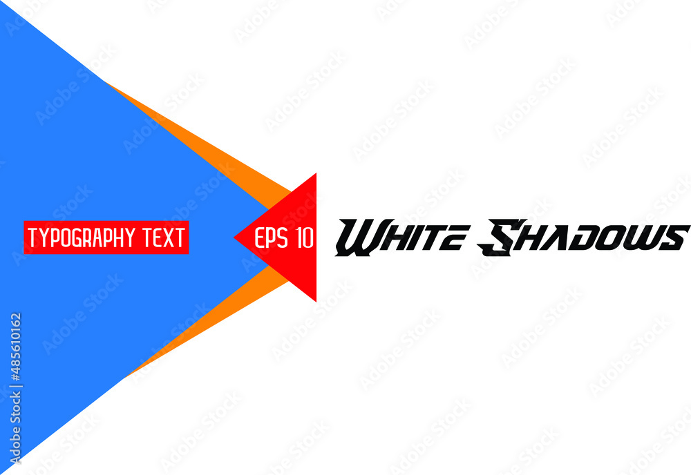 White Shadows Text Lettering Phrase White Shadows Text Lettering Phrase
