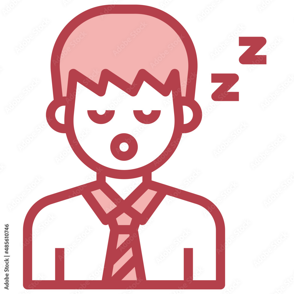 SLEEP red line icon,linear,outline,graphic,illustration SLEEP red line icon,linear,outline,graphic,illustration