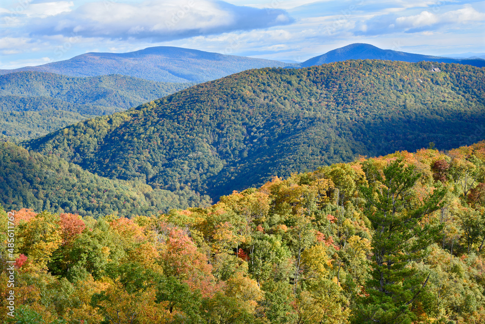 Early autumn color in Shenandoah National Park, Virginia