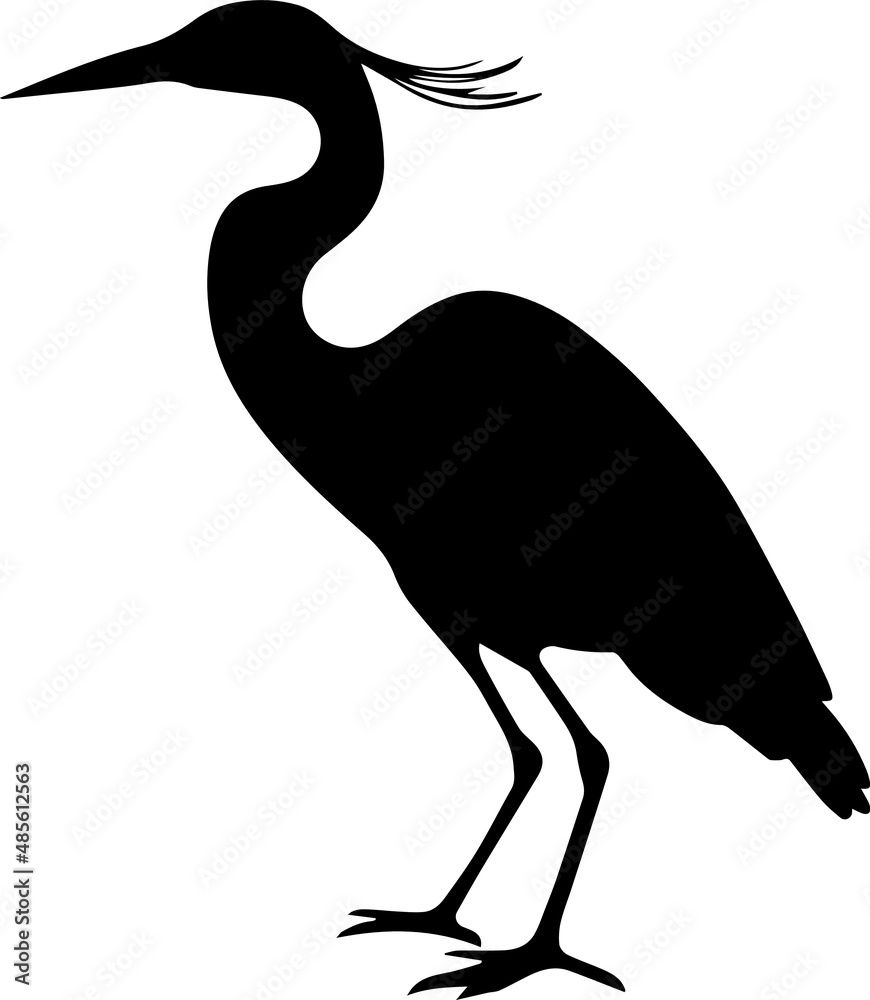 Great Blue Heron Silhouettes Great Blue Heron SVG EPS PNG
