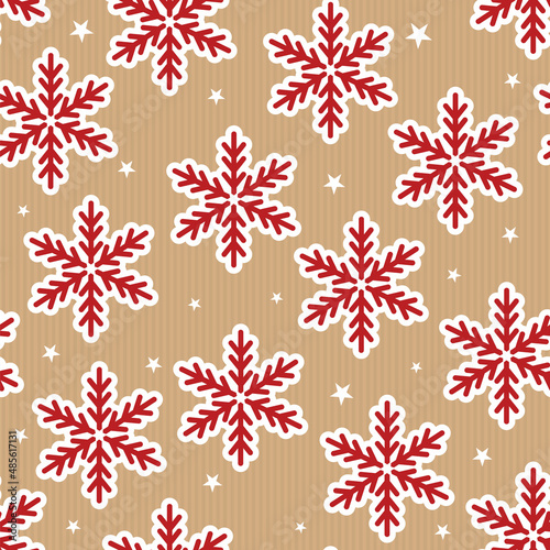 seamless pattern with snowflakes design