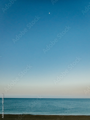 Moon over the sea