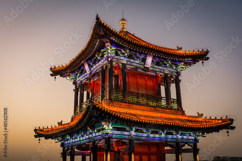Amazing landmark in the historical city of Xi An  ancient capital of China