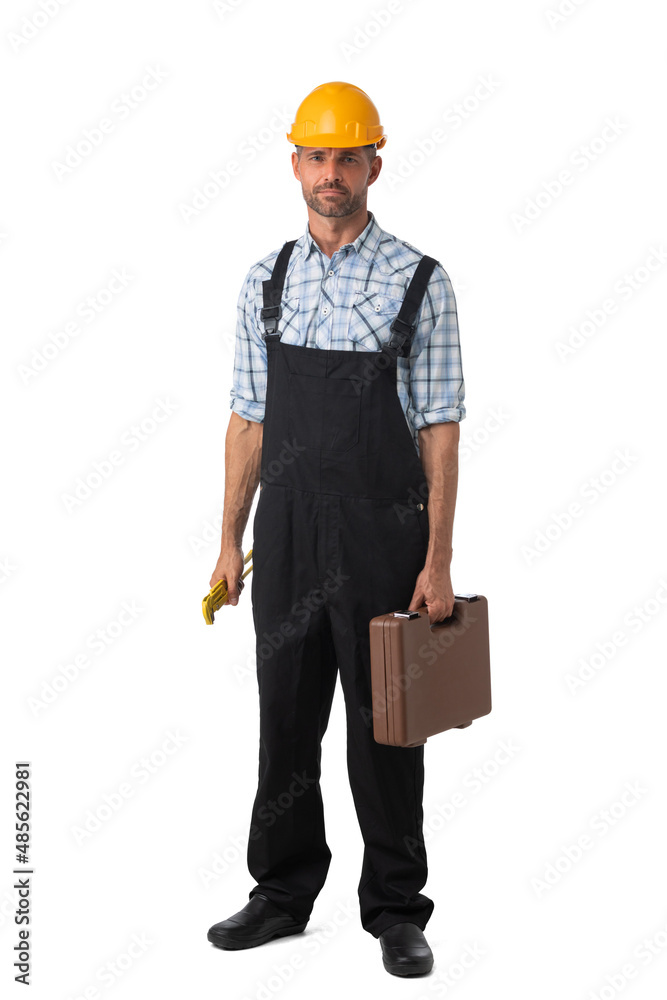 Handyman isolated on white Handyman isolated on white