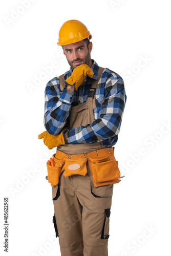 Construction worker thinking © alotofpeople