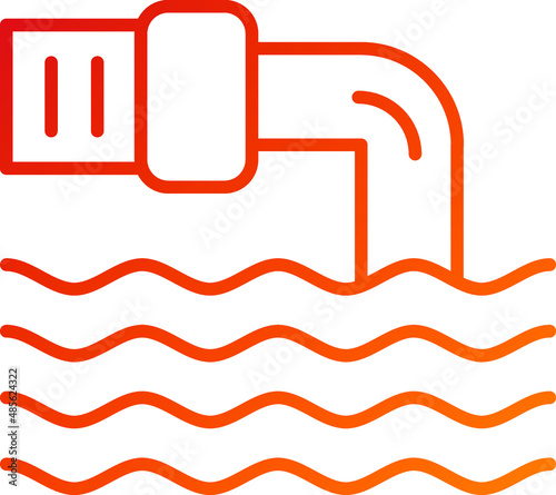 Vector Design Waste Water Icon Style