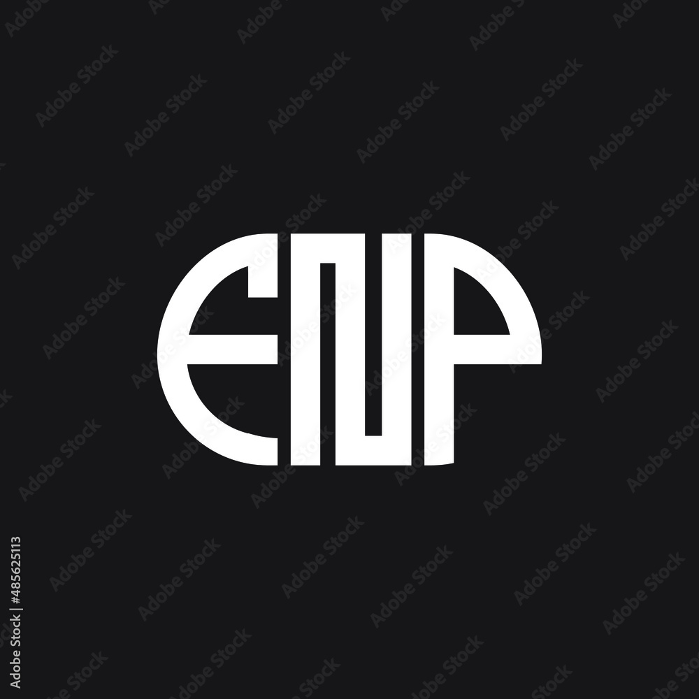FNP letter logo design on black background. FNP creative initials letter logo concept. FNP letter design.
