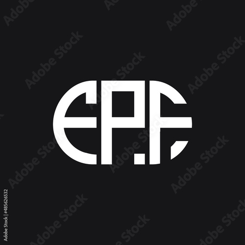 FPF letter logo design on black background. FPF creative initials letter logo concept. FPF letter design.