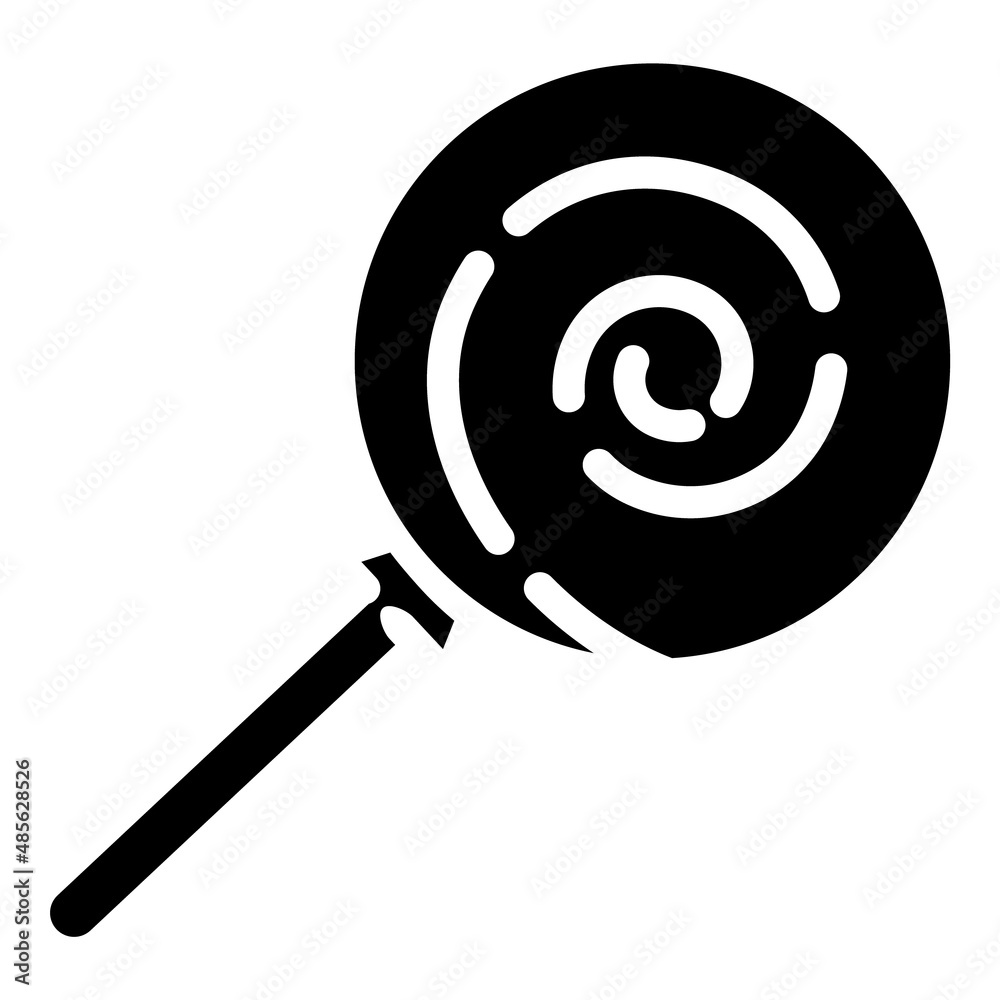Lollipop Flat Icon Isolated On White Background Lollipop Flat Icon Isolated On White Background