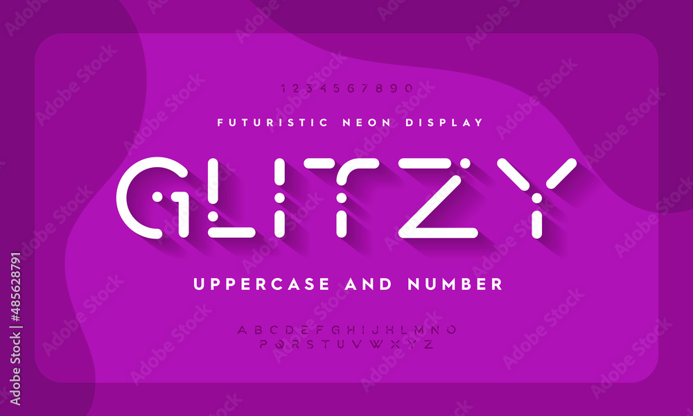 Fototapeta premium Lettering minimal fashion design. Modern typography vector illustration. Typeface display.