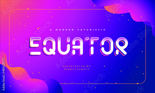 Typography display font alphabet. Modern fonts vector illustration. Typeface display.