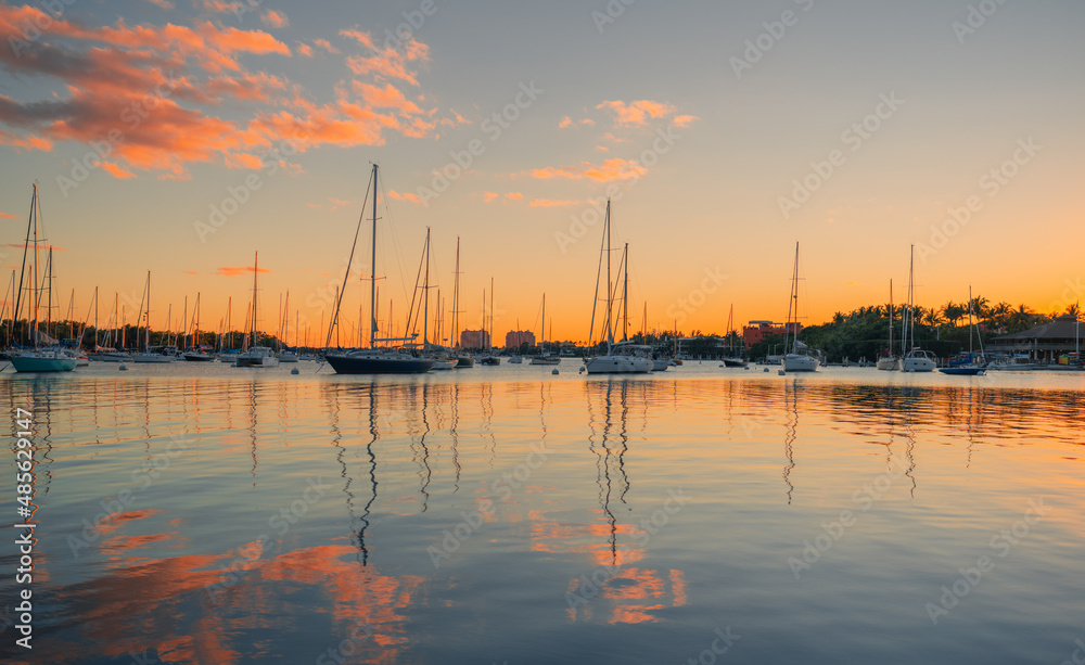 sunset marina coconut grove beautiful colors sunset marina coconut grove beautiful colors