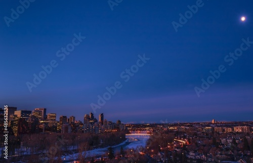 Panoramic Night Views Of Calgary
