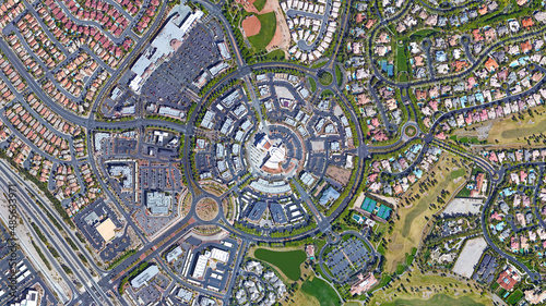 Summerlin, Nevada, looking down aerial view from above – Bird’s eye view Summerlin, Nevada, Las Vegas, USA 