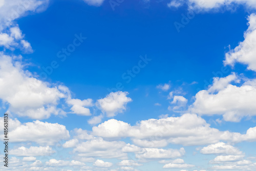 blue sky with clouds fluffy cloud in the blue sky background nature background