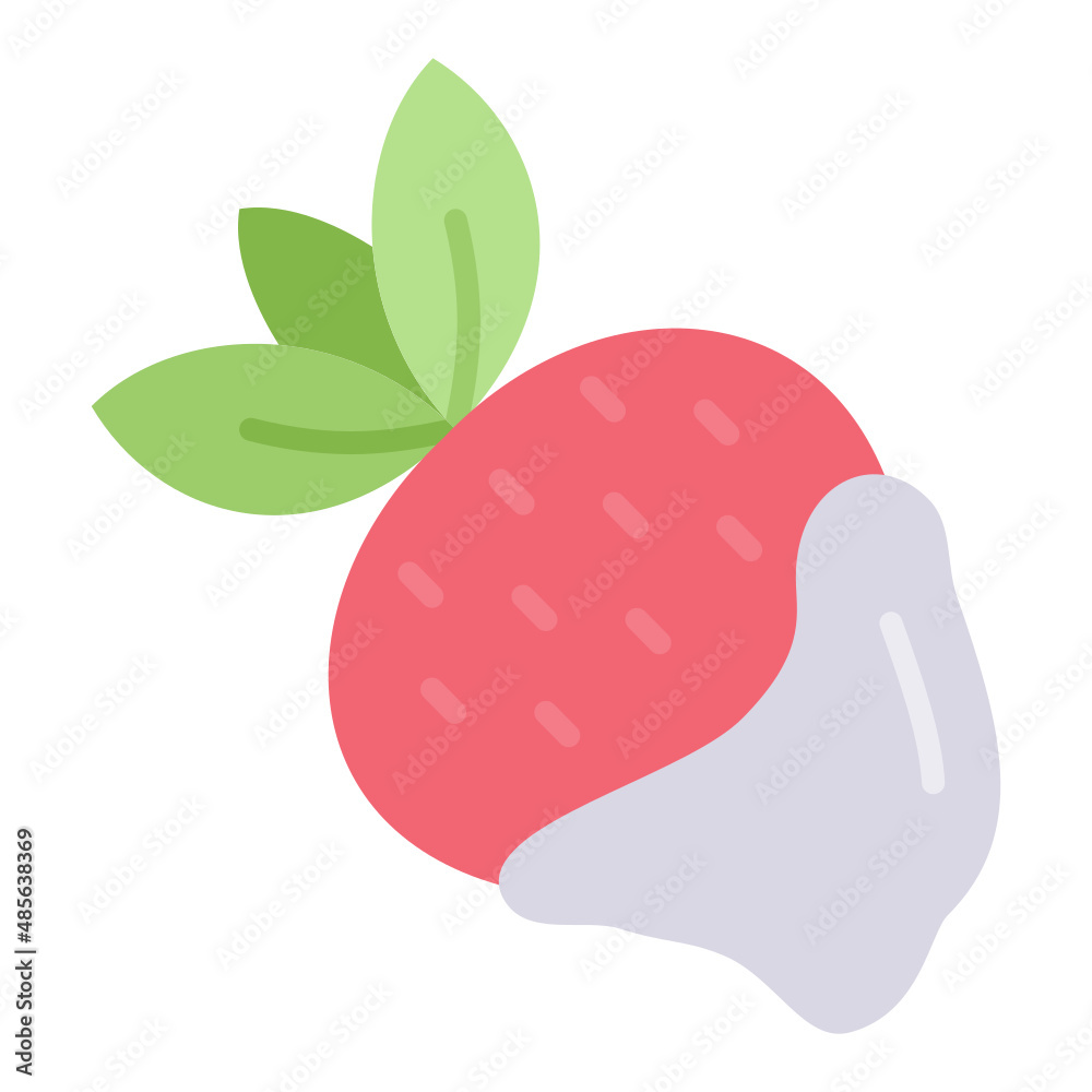 Strawberry flat icon