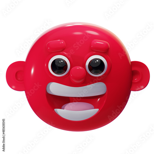 Série de portrait illustration enfantin 3d de personnage souriant et heureux pouvant illustrer des avatars de profil	