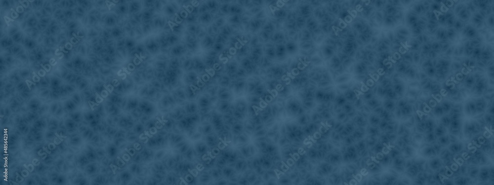 Banner of random blurred texture Prussian blue color. Random pattern background. Texture Prussian blue color pattern background.