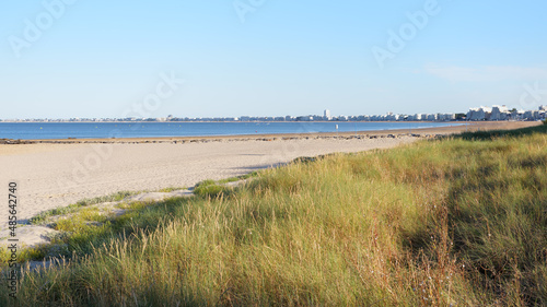 Plage des libraires, beach in Pornichet city. Loire-atlantique coast	