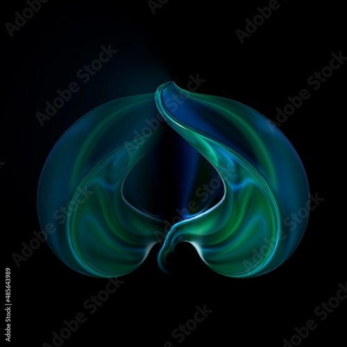 3d abstract illustration of an object on a background