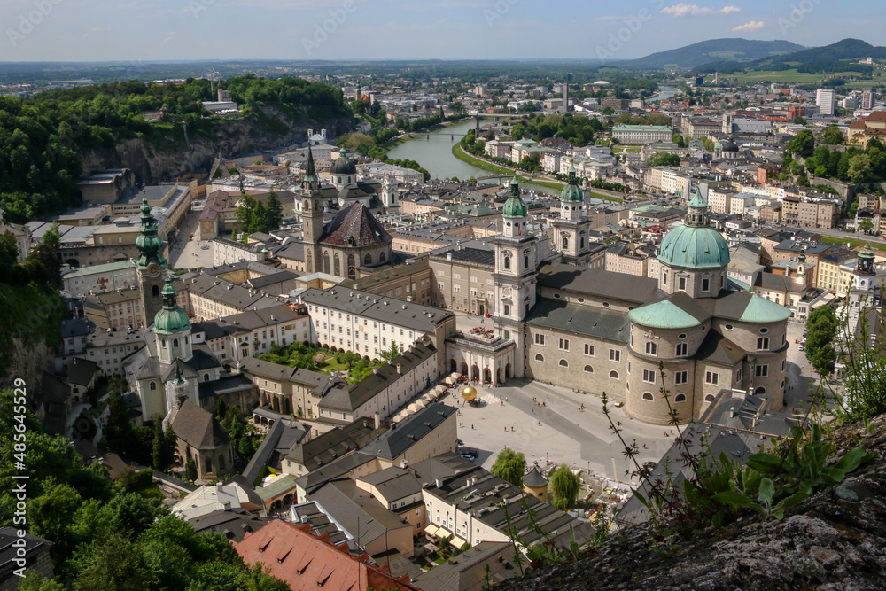 View of Salzburg Austria from Hohensalzburg Fortress