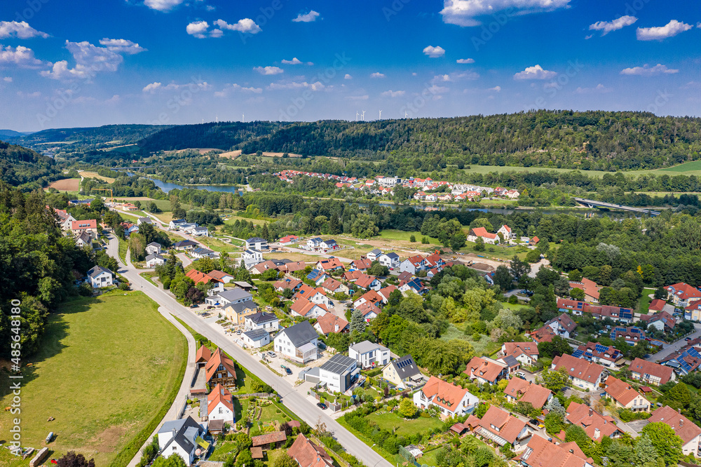 Luftbild Beilngries im Naturpark Altmühltal, Bayern, Deutschland an einem sonnigen Tag im Sommer