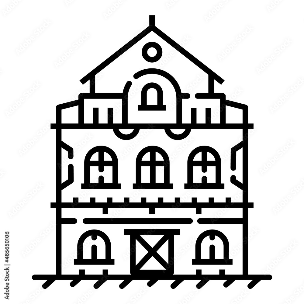 House Flat Icon Isolated On White Background House Flat Icon Isolated On White Background