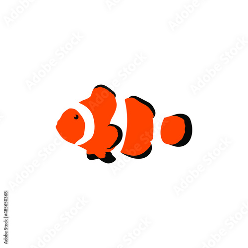 simple beauty little fish vector