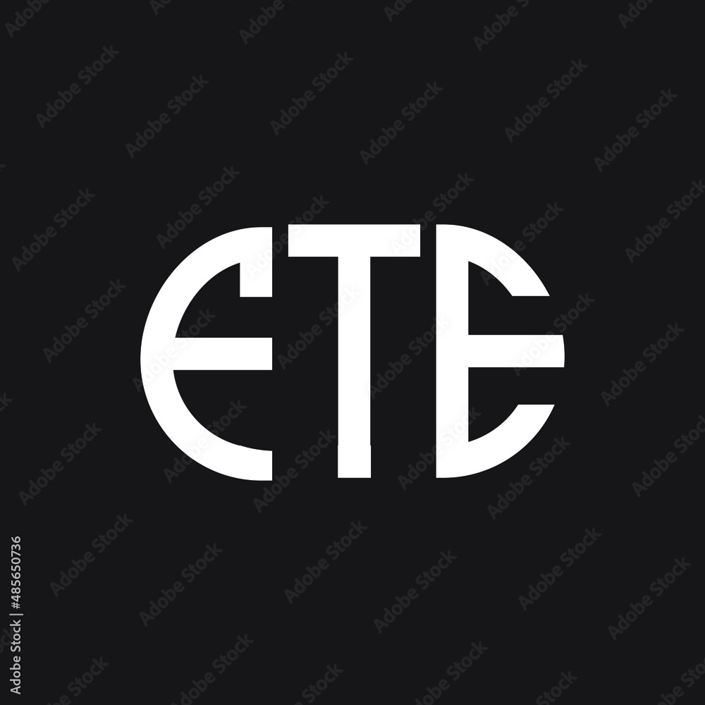 FTE letter logo design on black background. FTE creative initials letter logo concept. FTE letter design. FTE letter logo design on black background. FTE creative initials letter logo concept. FTE letter design.