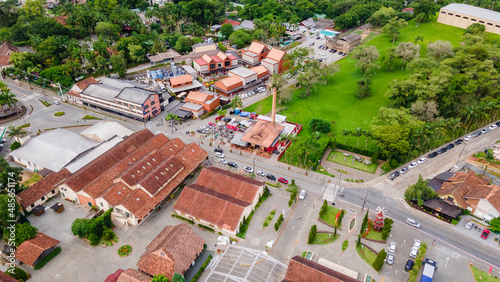 Panoramic aerial view of Pomerode photo