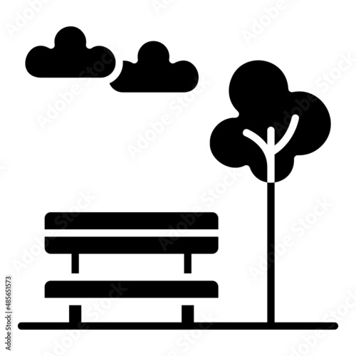 Park glyph icon