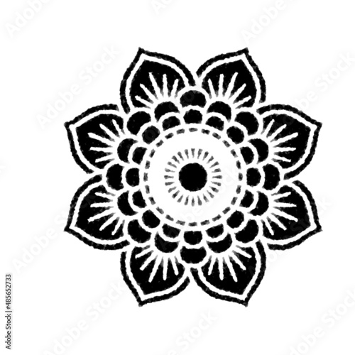 hand painted fabric pattern