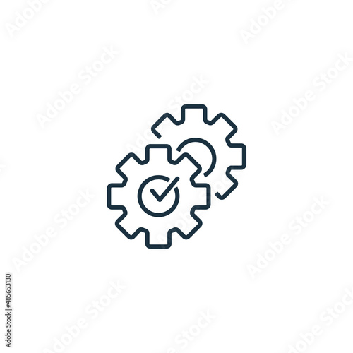 execution icons symbol vector elements for infographic web
