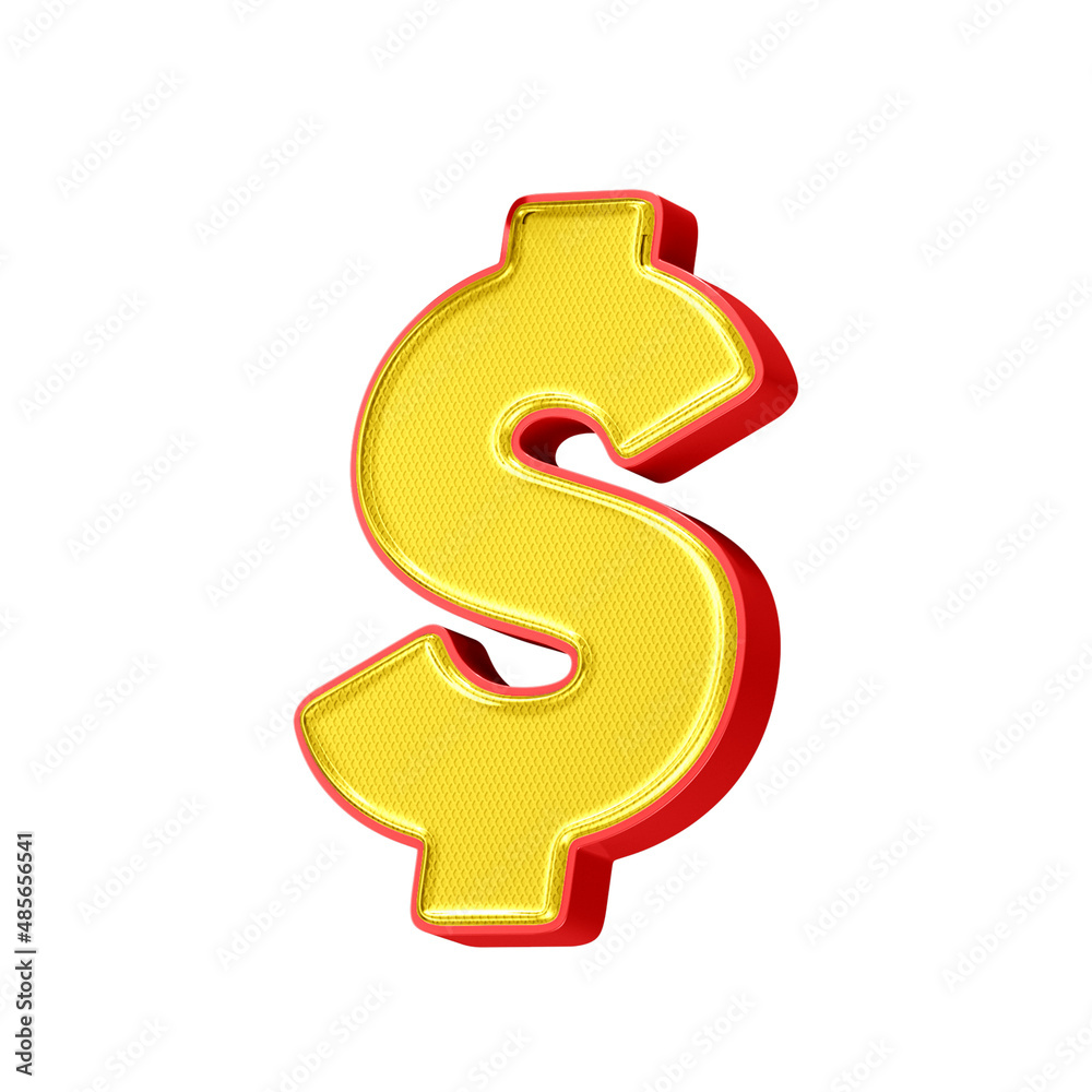 3D money sign for gift, money sign isolated 3D money sign for gift, money sign isolated