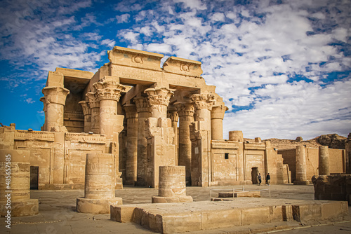 The ruins of the ancient temple of Sebek in Kom - Ombo, Egypt. photo