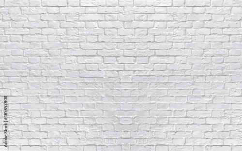 Realistic white brick wall texture. Abstract textured background template JPG image