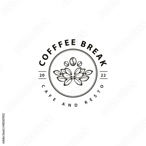 Coffee hand drawn premium template