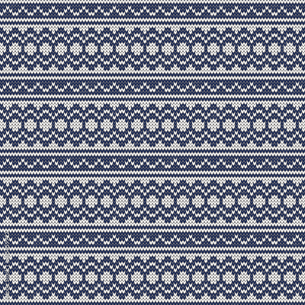 Knitting texture pattern. Winter textile background. Ugly Christmas sweater design. Fair isle ornament. Vector seamless pattern. Knitting texture pattern. Winter textile background. Ugly Christmas sweater design. Fair isle ornament. Vector seamless pattern.