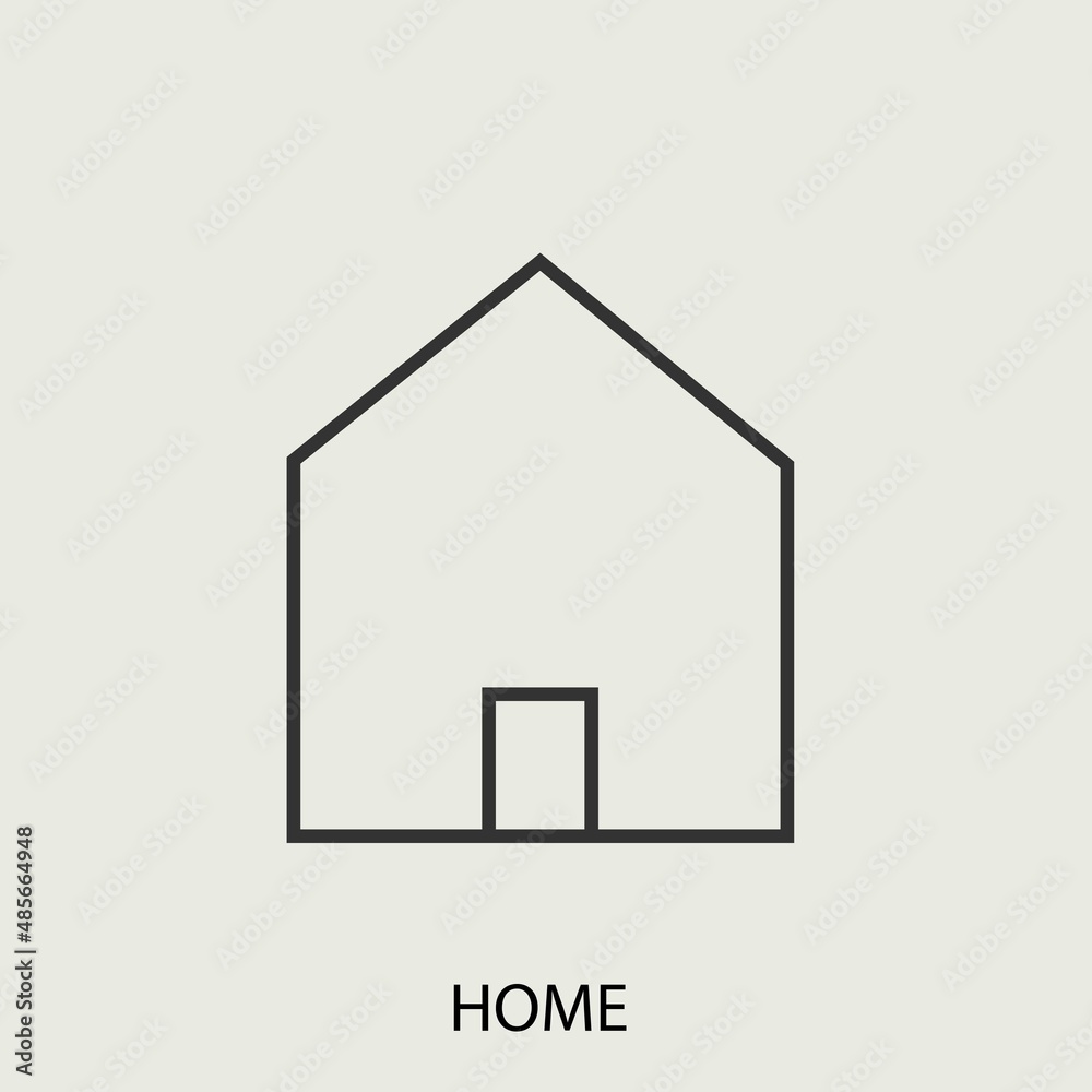 House vector icon illustration sign