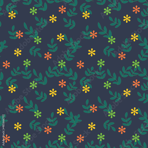 Seamless design pattern flowers, Texture Background cover, wallpaper, graphic design.