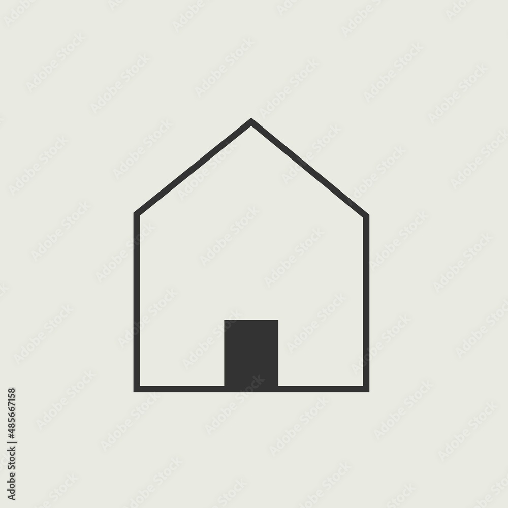 House vector icon illustration sign